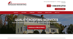 Desktop Screenshot of maggioroofing.com