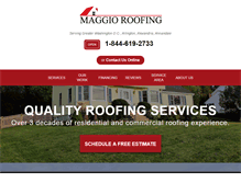 Tablet Screenshot of maggioroofing.com